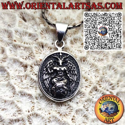 Ciondolo medaglietta baphomet - medaglietta,