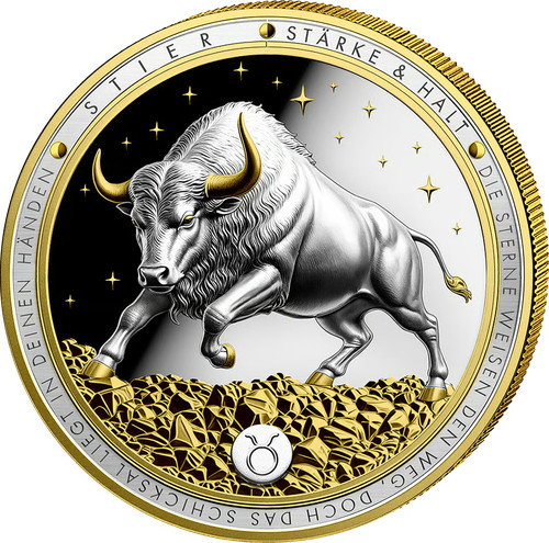 Moneta argento segno zodiacale