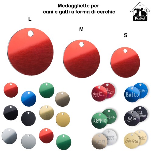 Medaglietta per cani gatti - per, e