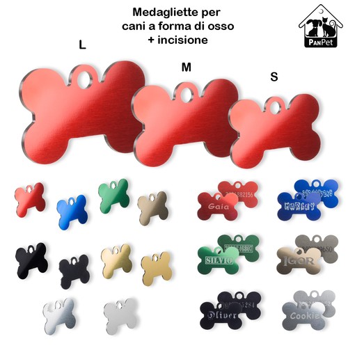 Medaglietta per cani forma - a,