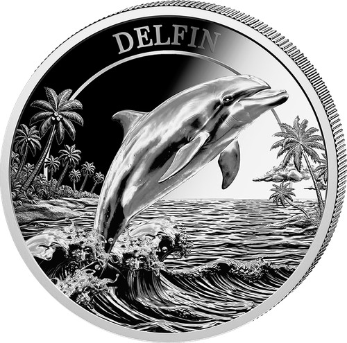 Moneta argento delfino dei