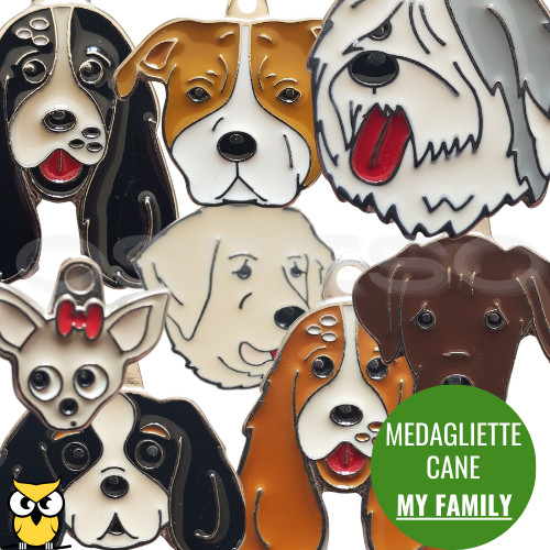 Family medaglietta per - medaglietta, cane