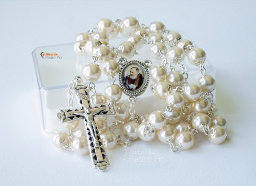 Collana rosario con grani - con, in