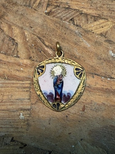 Medaglietta religiosa antica - medaglietta,